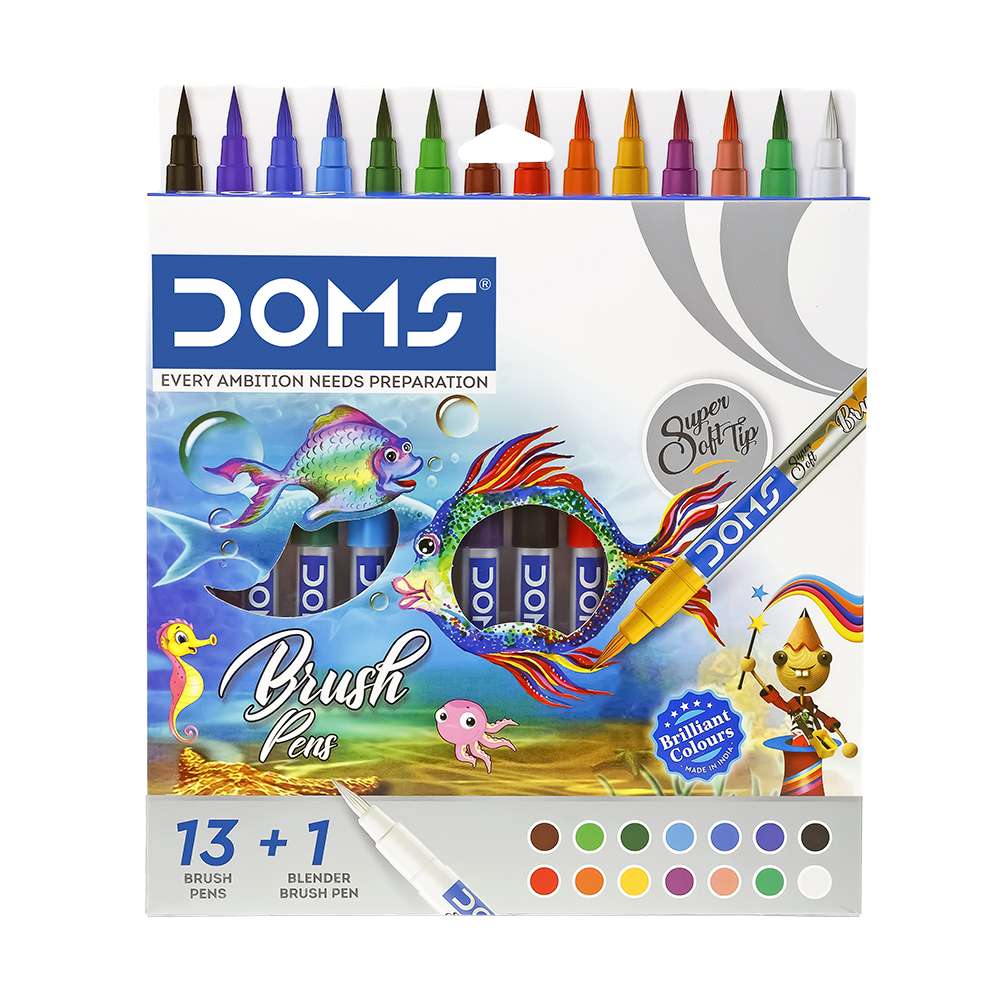 Doms Brush Pen Set – Stationery Plug