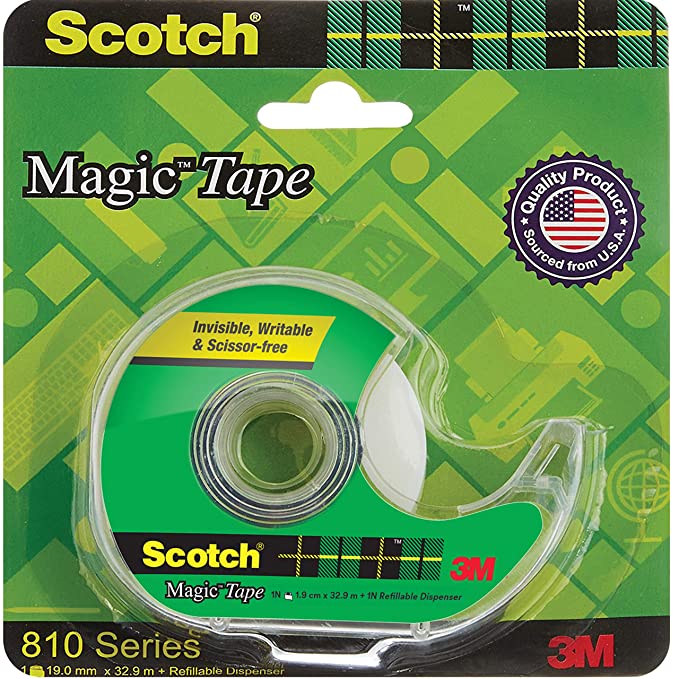  Scotch 3M Magic Tape with Dispenser, 3/4 x 300 : Office  Products