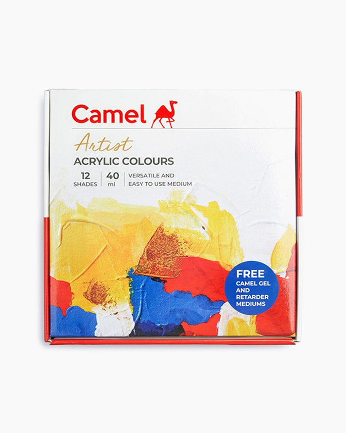 Camel Artist Acrylic Colors Set - 12 shades