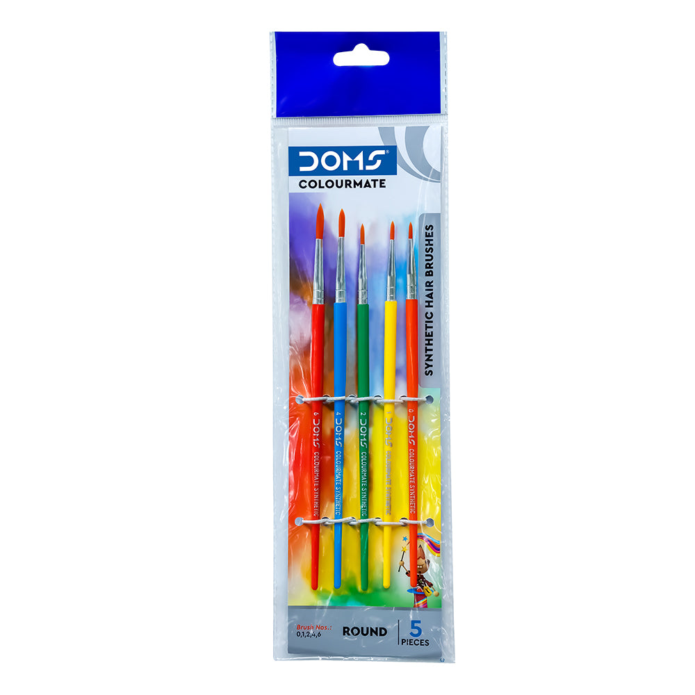 Doms Colourmate Round Brush Set of 5