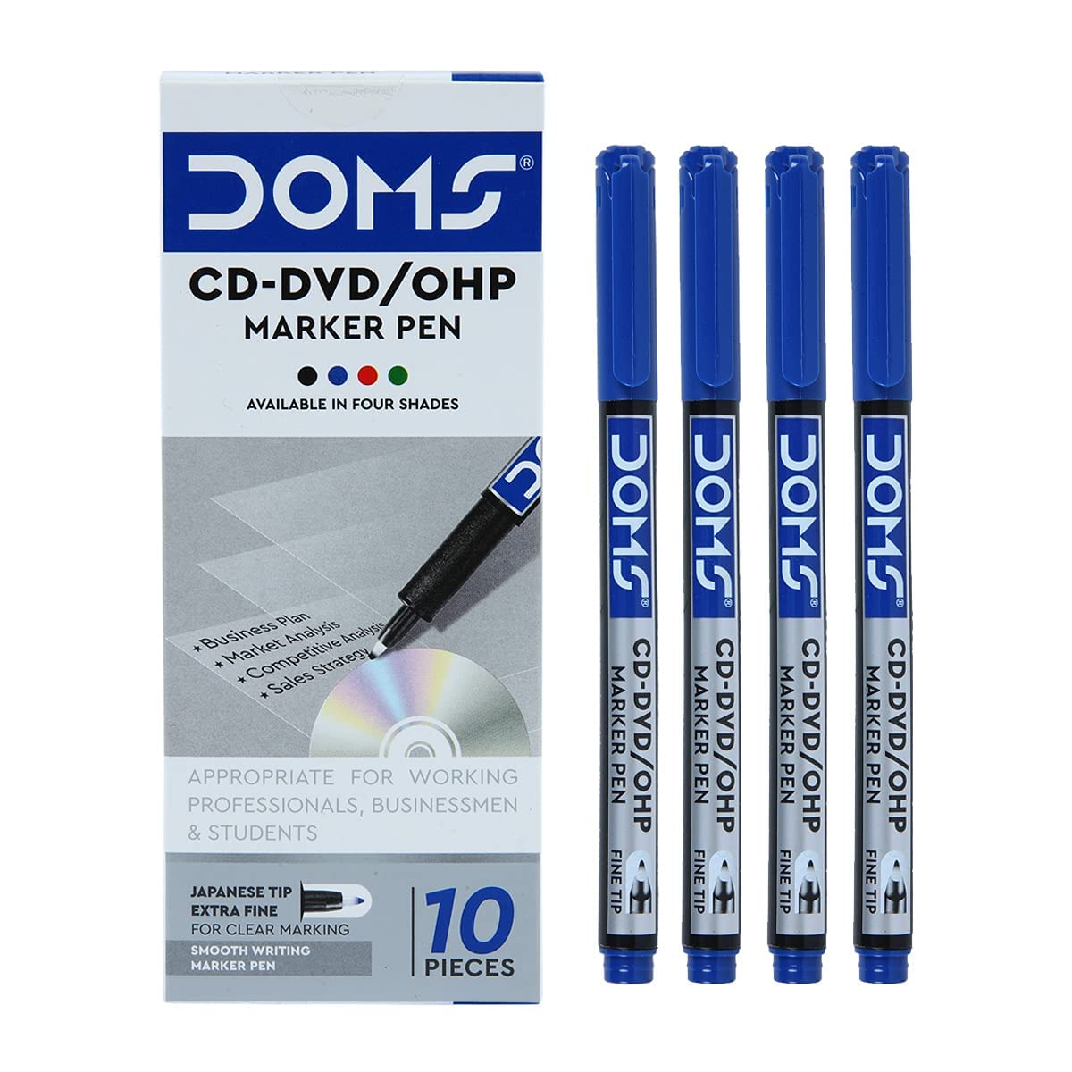 DOMS CD-DVD/OHP Marker Pen - Black