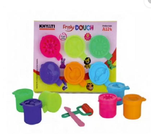 Khyati Frisky Dough - 6 Shades Clay Art (30g each)