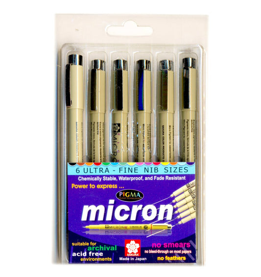 Pigma Micron Set of 6