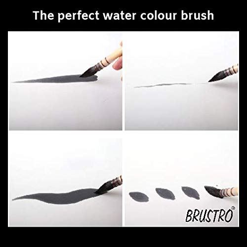 Brustro Artists Natural Hair MOP Brush Set of 4