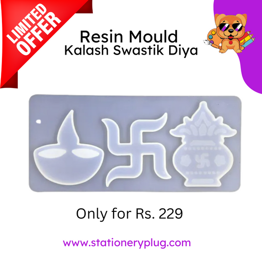 Kalash | Diya | Swastik Diwali Silicone Mold for Resin Art