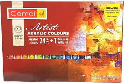 Camel Artist Acrylic Colour 40ml Paint Tubes Open Stock - Sitaram Stationers