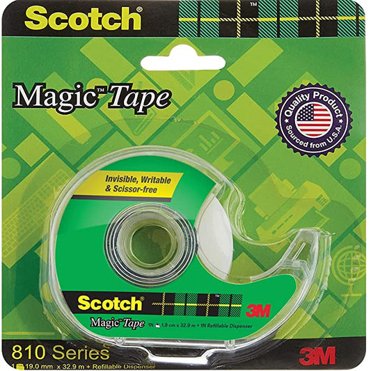 3M Scotch Magic Tape with Dispenser - Stationery Plug