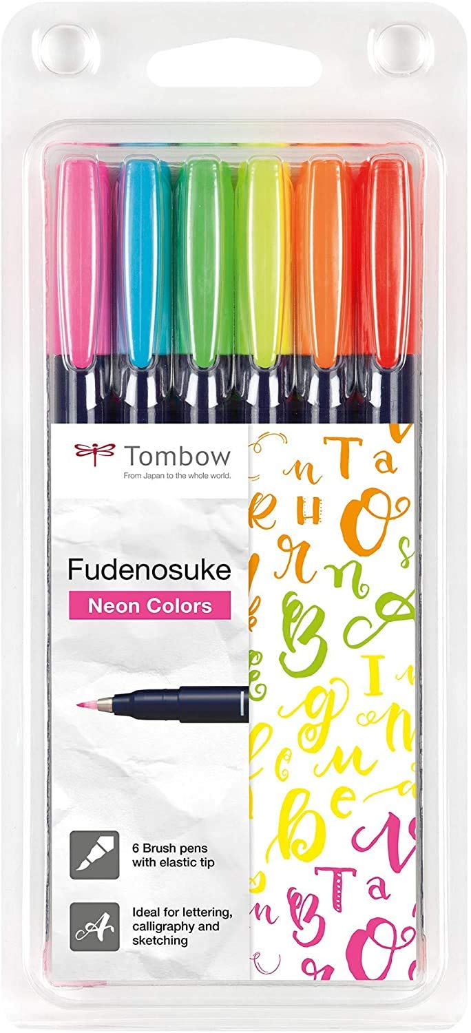 Tombow Fudenosuke Brush Pen Set