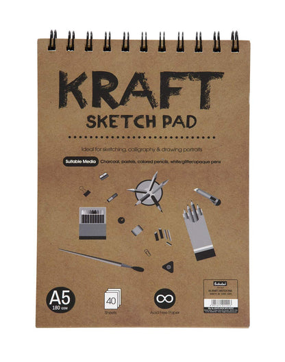 Scholar Kraft Sketch Book |Brown Toned Paper