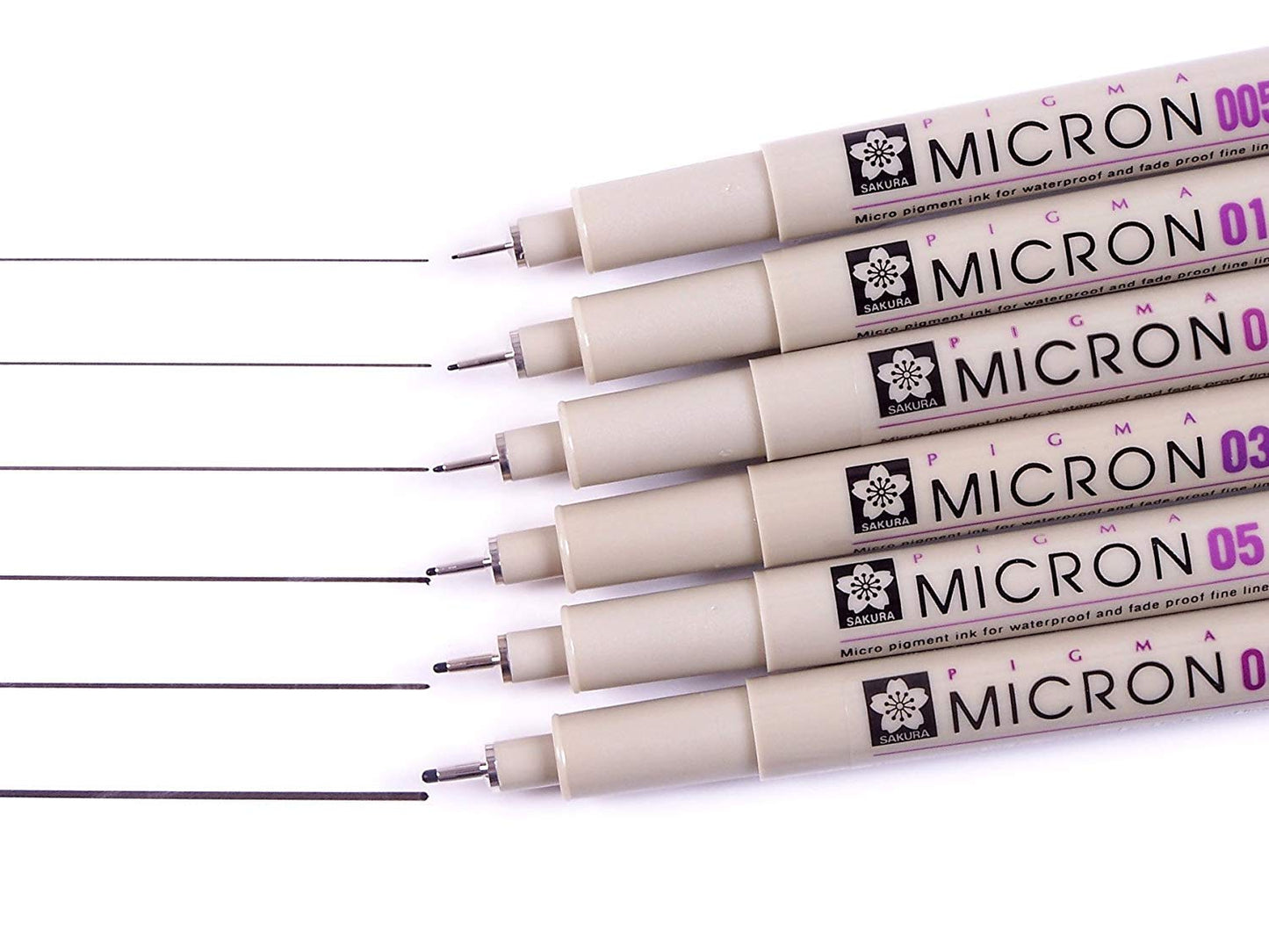 Sakura Pigma Micron Pen Set | Assorted Black Nibs