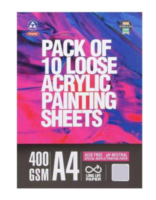 Anupam Acrylic Painting Loose Sheets | 400 GSM