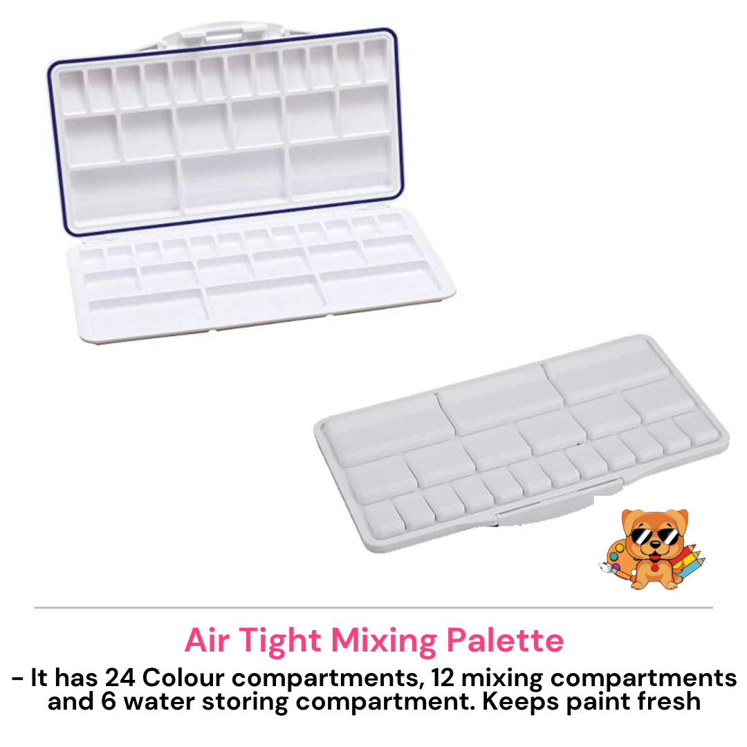 Air Tight Foldable Colour Mixing Box Palette
