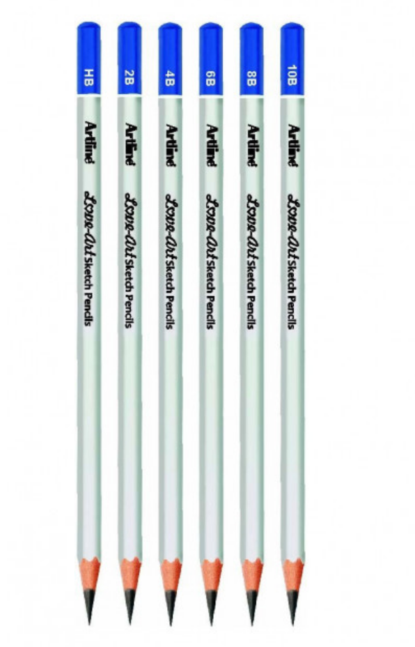 Artline Sketch Pencils (6 Grades)