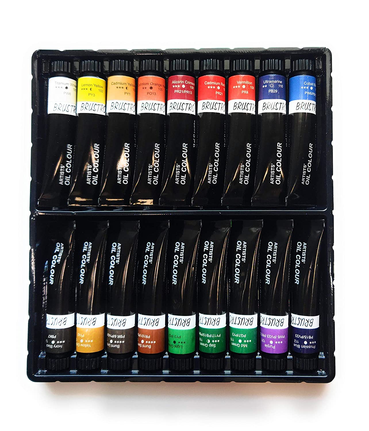 Brustro Artists ’ Oil Colour Set of 18