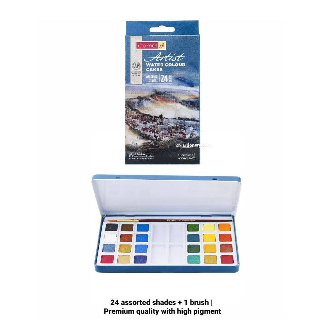 Camel Student Water Color Cakes - 24 Shades : Amazon.in: Home & Kitchen