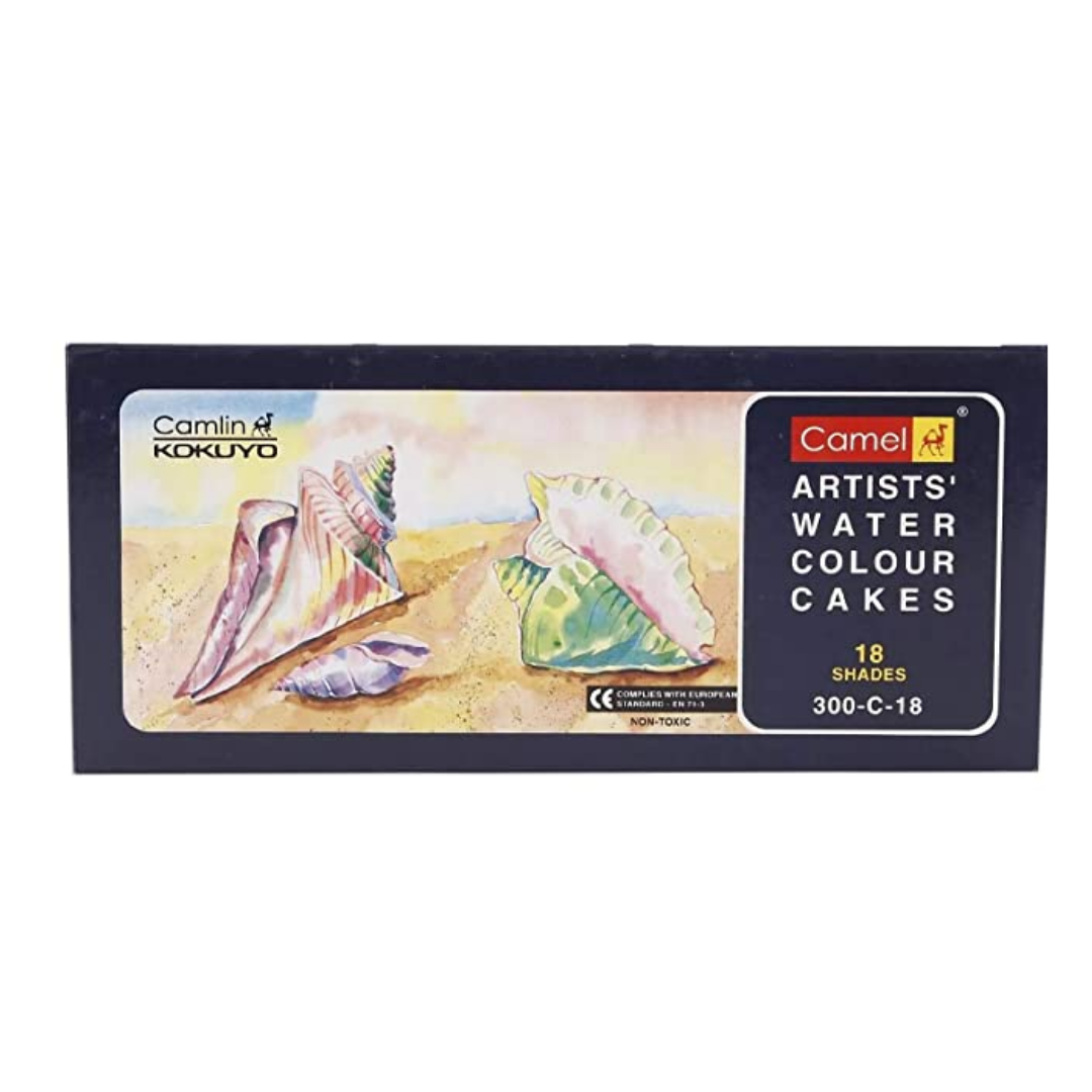 Camel Student Water Colour Cakes - 12 Shades - Starbox