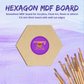 Hexagon MDF Board for Art and Craft | 3.5 mm thick