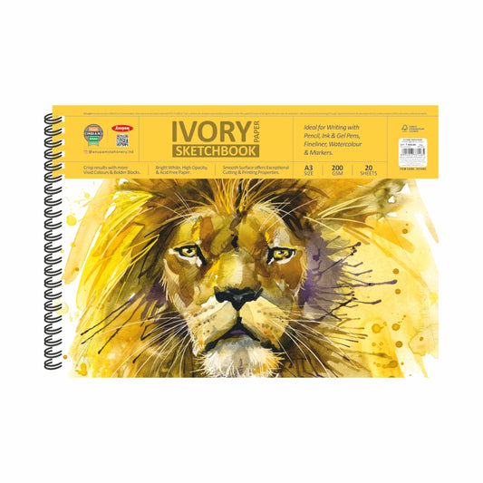 Anupam Ivory Paper Sketch Book | 200GSM