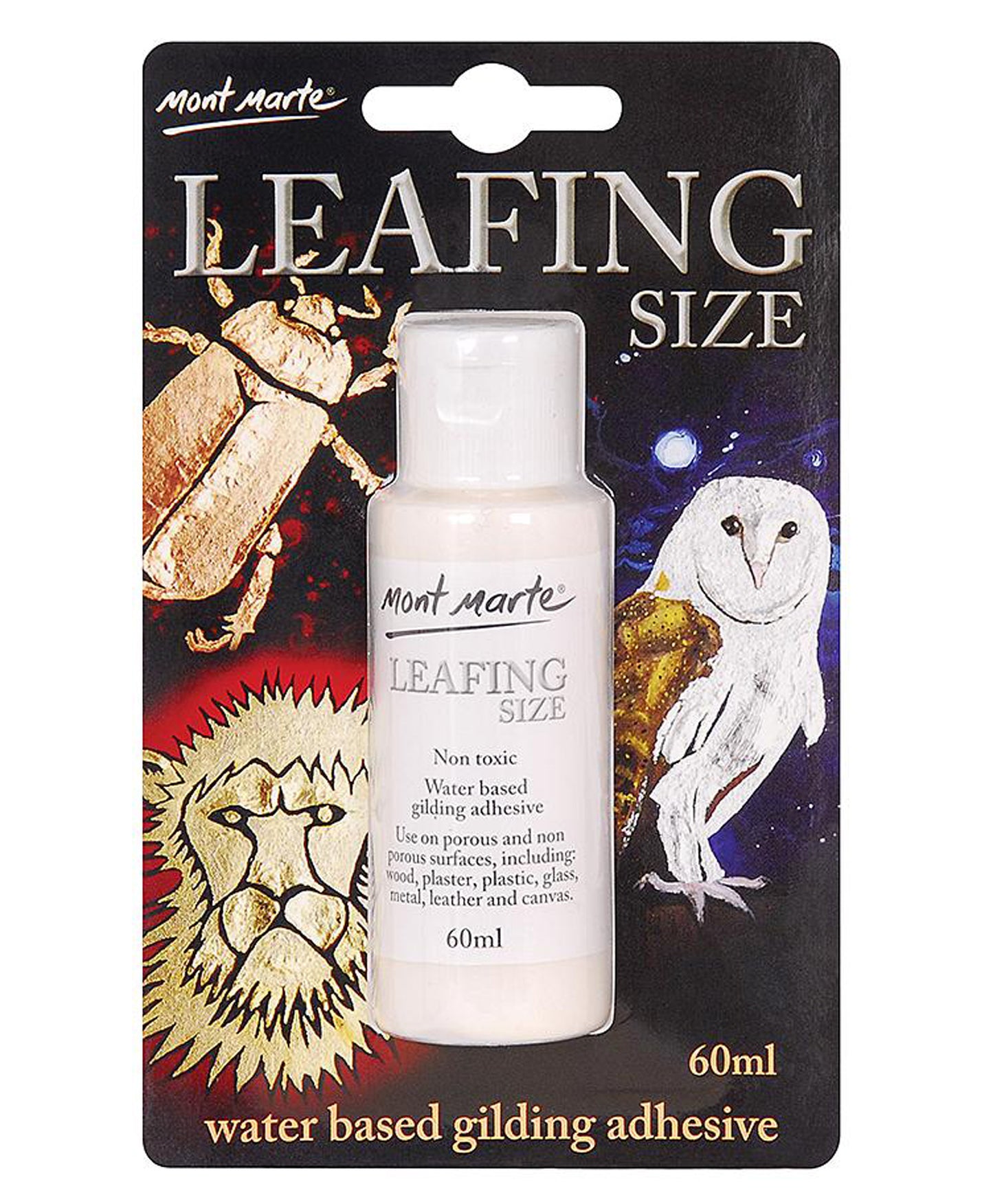 Mont Marte Leafing Size 60mL Gold Leaf Glue - eStationers