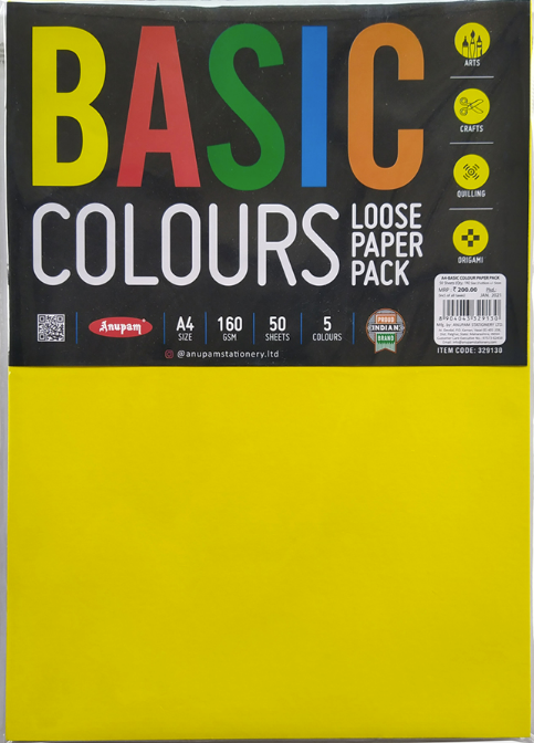 Anupam Basic Colour Loose Sheets | 160 GSM