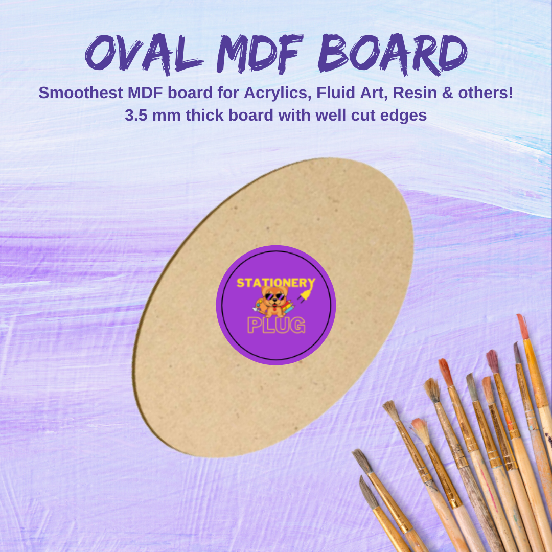 Oval Mdf Board