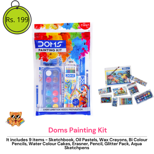 Best Cheepest Drawing Kit for beginner, Doms Painting Kit Unboxing and  Review