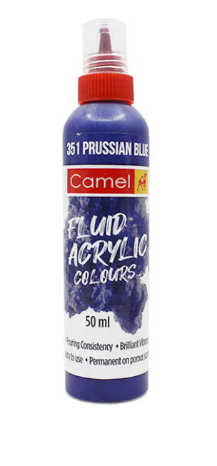 Camel Fluid Acrylic Colours - 50ml (Loose Colours)