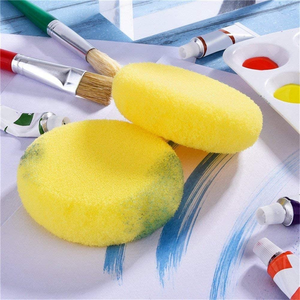 Artist Painting Sponges Yellow Dabber Rounded Sponge For Artists & Beginners
