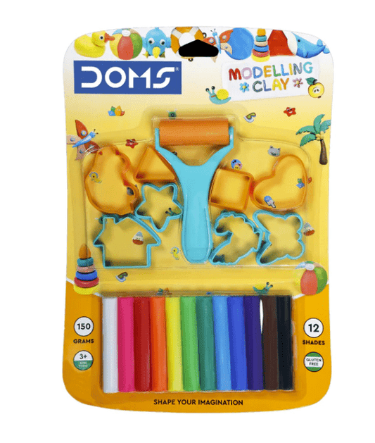 Doms Modelling Clay Set of 12 - Stationery Plug