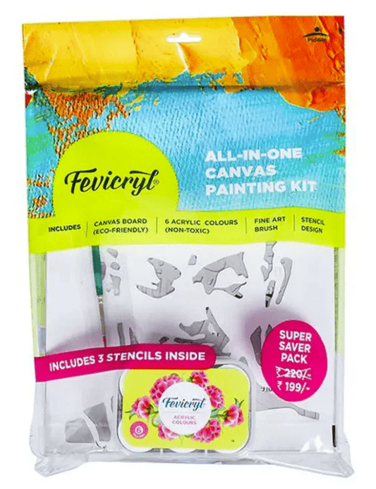 Pidilite Fevicryl All In One Artist Canvas Kit - Stationery Plug